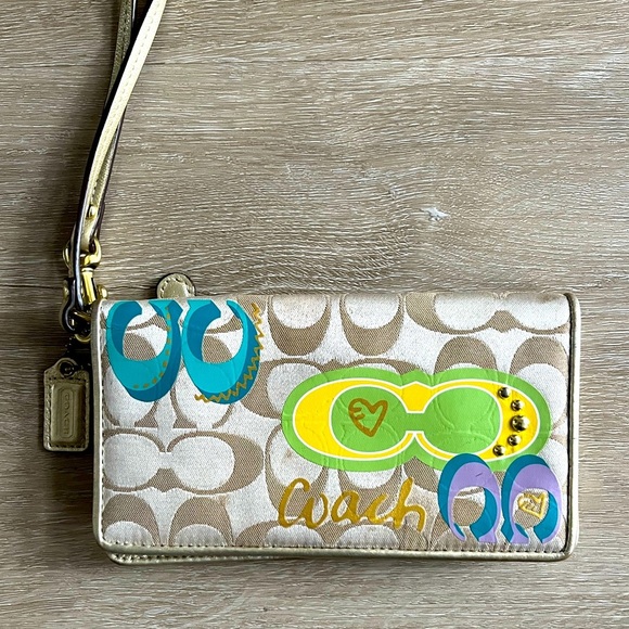 Coach Multicolor Signature Wallet - Picture 1 of 7